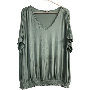 Jessica Simpson Green Blouse XXL EUC #1850